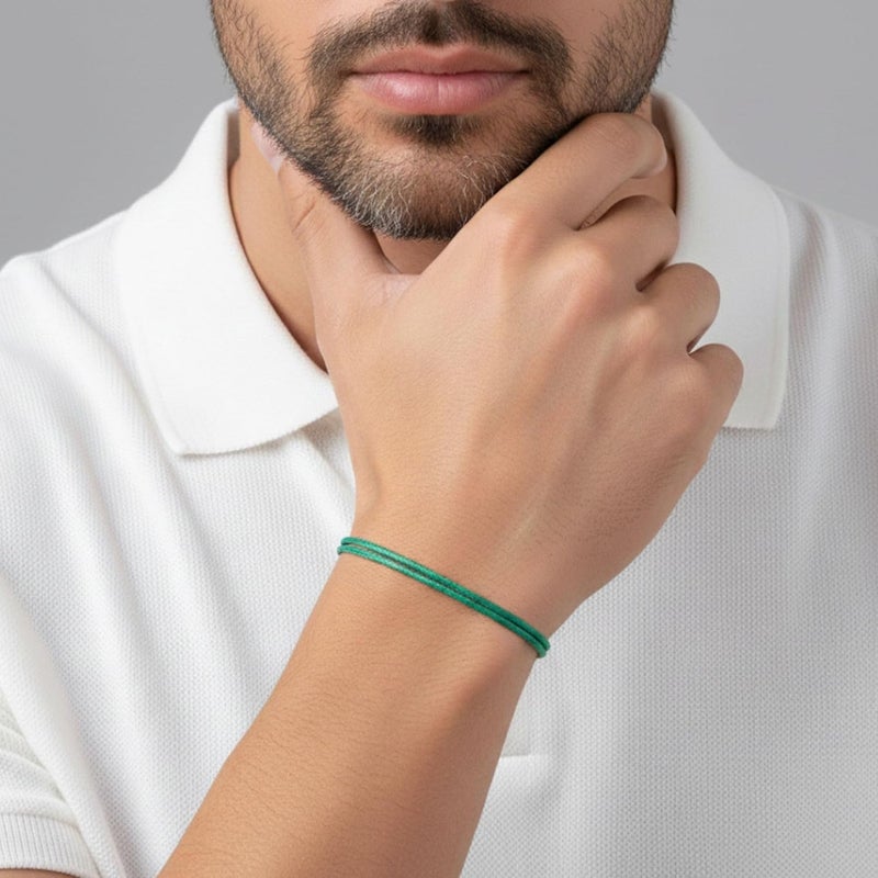 Luck Strings Adjustable Wax Nylon Cord Bracelet for Men Women Adult - Vegan Leather String | Unisex Waterproof Nautical & Surfer Style Friendship Gift, Minimalist - Image 2